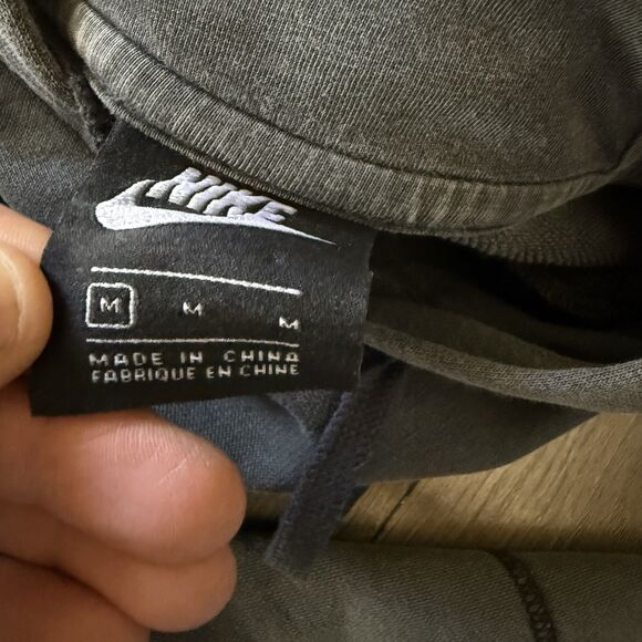 Nike Sportswear Club French Terry Pullover Gray Medium Hoodie Sweatsuit - Picture 16 of 16